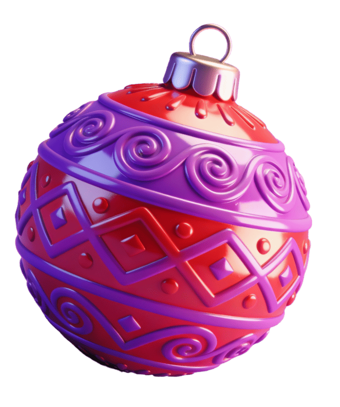 Новогодний шар с надписью 2026